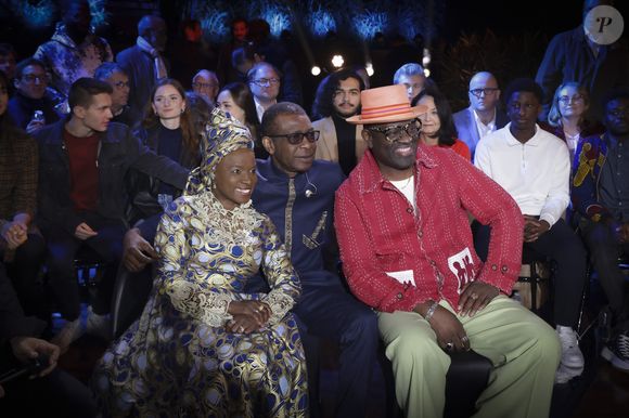 Exclusif - Angélique Kidjo, Youssou N’Dour, Alain Mabanckou lors de l'enregistrement de l'émission "Le Grand Echiquier, Spéciale Afrique", présentée par C.Chazal et A.Manoukian et diffusée le 28 août 2025 sur France 2, à Paris, France, le 14 septembre 2024. © Jack Tribeca/Bestimage