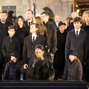 Funérailles de l'agent d'artistes canadien René Angelil, le mari de la chanteuse Céline Dion, qui ont eu lieu à la basilique Notre-Dame (où le couple s'est marié en 1994), à Montréal, au Canada, le 22 janvier 2016. Photo par Robin Psaila-Papixs Press/ABACAPRESS.COM