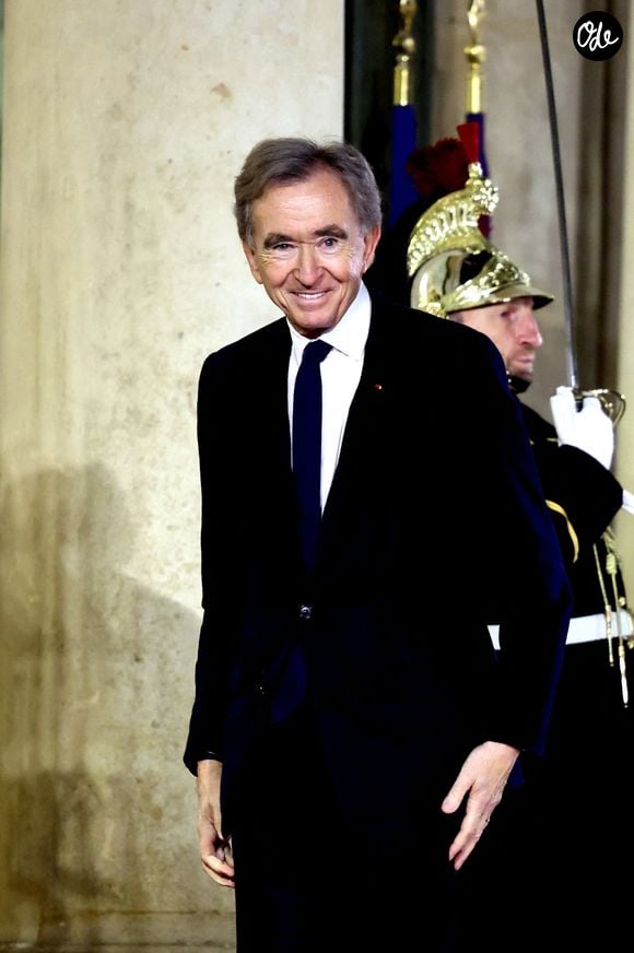 Bernard Arnault, Pdg de LVMH au palais de l'Elysée pour un dîner de travail  lors du sommet pour l'action sur l'intelligence artificielle à Paris le 10 février 2025.

© Dominique Jacovides / Bestimage