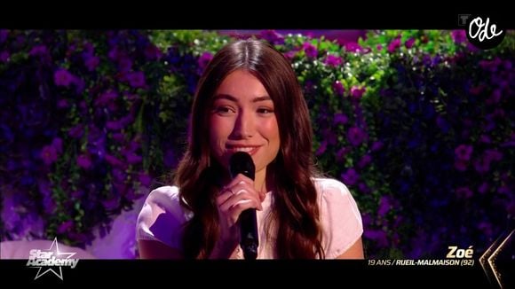Zoé fait partie de la nouvelle promotion de la "Star Academy". Capture d'écran TF1