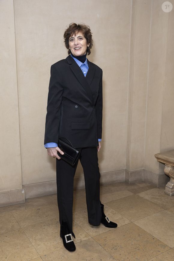 Inès de La Fressange - Photocall du défilé Jacquemus au 51 rue Raynouard lors de la Fashion Week Masculine prêt-à-porter Automne/Hiver 2025-2026 à Paris, le 26 janvier 2025. 
© Olivier Borde / Bestimage