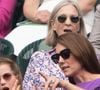 A tout juste 10 ans, elle assure
La princesse Catherine de Galles, La princesse Charlotte lors de la finale Hommes du tournoi de tennis de Wimbledon. Le 14 juillet 2024 Dana Press / Bestimage