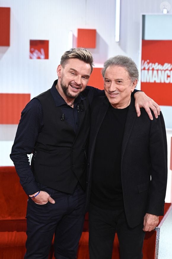 Une émission qui s'annonce d'ores et déjà riche en émotions ! 

Exclusif - Jeanfi Janssens et Michel Drucker - Enregistrement de l'émission "Vivement dimanche" au studio Rive Gauche, presentée par Michel Drucker . Diffusion sur France 3 le  16/02/2025. © Guillaume Gaffiot/Bestimage