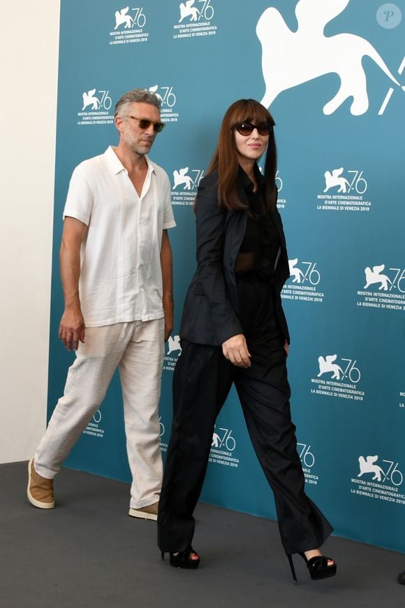 Vincent Cassel, Monica Bellucci - Photocall du film "Irreversible" en version intégrale lors du 76ème festival du film de Venise, la Mostra à Venise le 31 Août 2019. @Backgrid UK/ Bestimage
