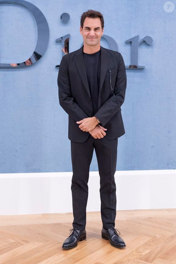 Roger Federer au photocall au défilé DIOR de la mode homme Printemps/Été 2026 dans le cadre de la Fashion Week de Paris à l'Hôtel National des Invalides, Place Vauban, à Paris, France, le 27 juin 2025. © Olivier Borde/Bestimage
