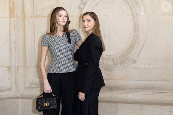 Vittoria de Savoie, Clotilde Courau au photocall du défilé Dior Haute Couture Printemps/Été 2024 dans le cadre de la Fashion Week de Paris (PFW), au musée Rodin à Paris, France, le 22 janvier 2024. © Olivier Borde/Bestimage