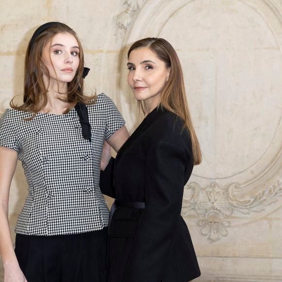 Vittoria de Savoie, Clotilde Courau au photocall du défilé Dior Haute Couture Printemps/Été 2024 dans le cadre de la Fashion Week de Paris (PFW), au musée Rodin à Paris, France, le 22 janvier 2024. © Olivier Borde/Bestimage