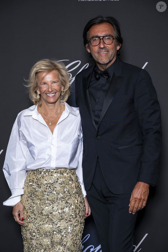 Iris Knobloch et son compagnon François Bréavoine au dîner du Trophée Chopard au Carlton Beach Club lors du 79ème Festival International du Film de Cannes le 15 mai 2026.
© Olivier Borde / Bestimage