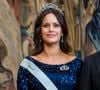 A chacune de ses sorties, la princesse Sofia fait sensation.

La princesse Sofia (enceinte) - Arrivée de la famille royale de Suède au dîner en l'honneur des lauréats du Prix Nobel au palais royal de Stockholm.