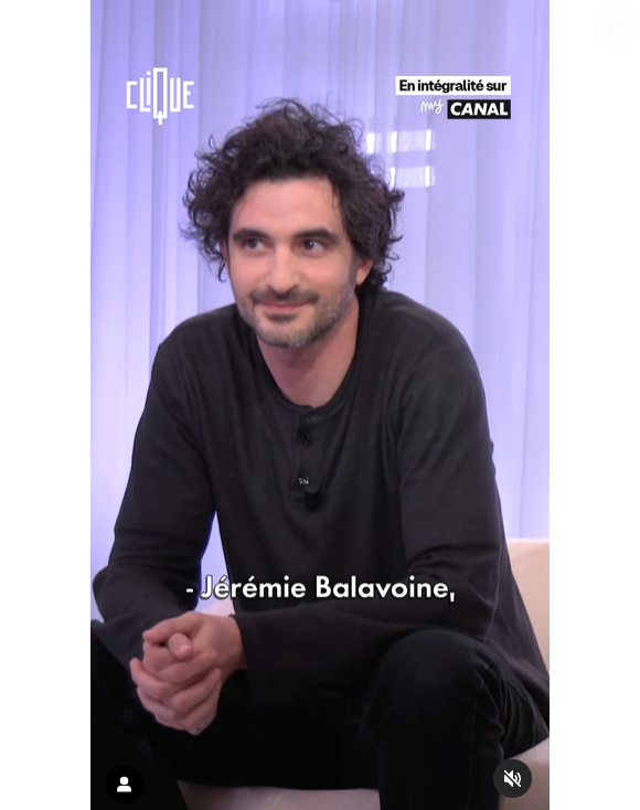 Pour la première fois, Jérémie Balavoine a accepté de s'exprimer dans l'émission "Clique", sur Canal+.