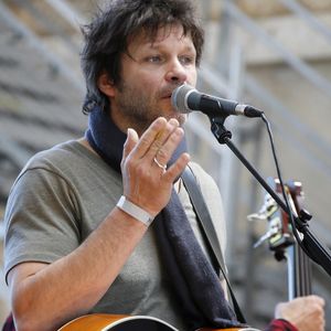 Noir Desir ex-frontman Bertrand Cantat se produit avec son groupe Detroit lors d'un concert Eurock Ecologie en soutien à Ecologist party Europe Ecologie-Les Verts à Bordeaux, ouest de la France, le 17 mai 2014. Photo by Patrick Bernard/ABACAPRESS.COM