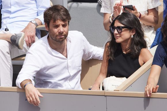 Elle mènera l'interview politique de 8h30
Agathe Lambret et Benjamin Duhamel - Célébrités dans les tribunes de la finale Dames des Internationaux de Tennis de Roland Garros à Paris le 8 juin 2024. © Jacovides-Moreau/Bestimage