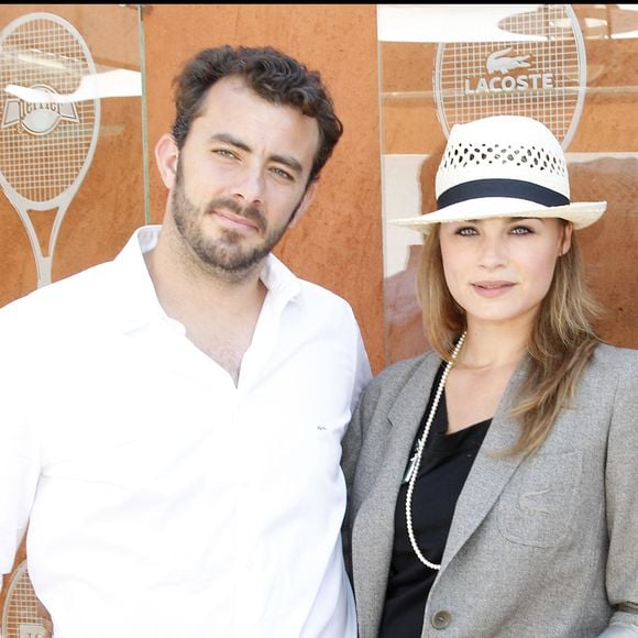 Thierry Ascione et Mélanie Maudran, à Roland-Garros, en 2010. RINDOFF-JACOVIDES / BESTIMAGE