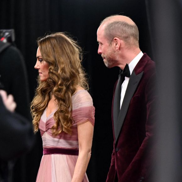 Le prince William, duc de Cambridge, et Catherine (Kate) Middleton, duchesse de Cambridge, au photocall des BAFTA (British Academy Film Awards) 2026 au Royal Festival Hall de Waterloo à Londres, Royaume Uni, le 22 février 2026. © Zak Hussein/Backgrid/Bestimage