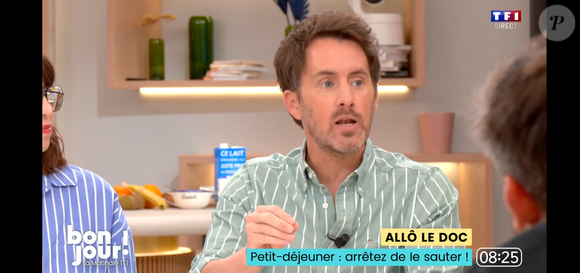 Médecin généraliste, il combine expérience et proximité avec le public.

Vincent Valinducq médecin et chroniqueur donne ses conseils pour un bon petit déjeuner dans "Bonjour ! La Matinale TF1" le 9 juin 2025.