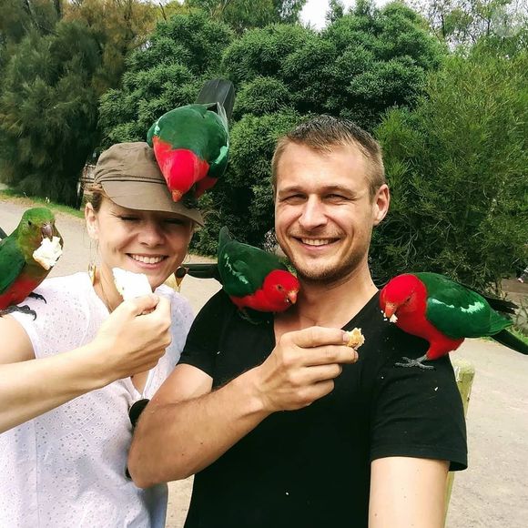 Freddy, l'ancien candidat de "Koh-Lanta", "et sa compagne Morgane sur Instagram.