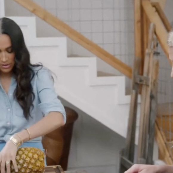 Crédit photo : Emma Grede . Meghan Markle a partagé sa dernière astuce de cuisine dans un extrait inédit de son émission Netflix. (JLPPA / Bestimage). 2025