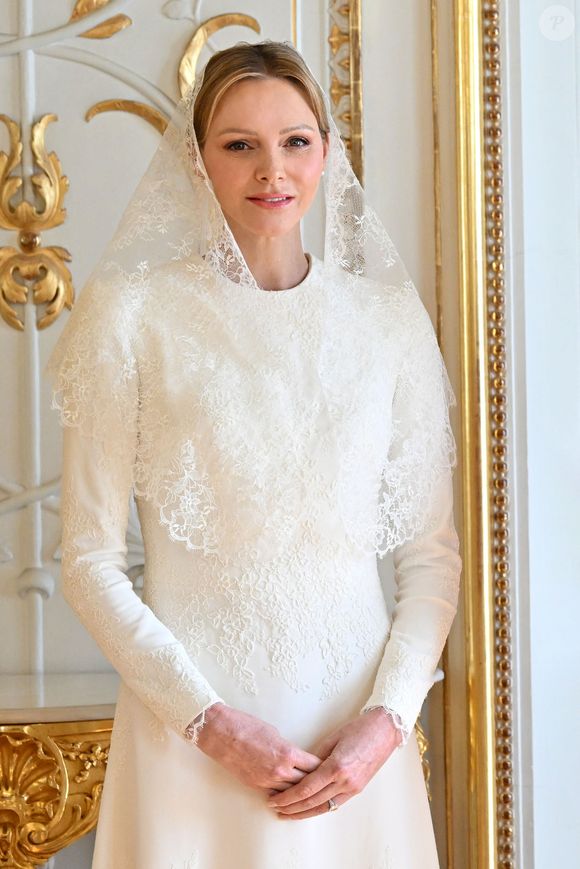 La princesse Charlène de Monaco - Entretien au palais pricnier et photo officielle - Visite historique du pape Léon XIV à Monaco le 28 mars 2026.
© Bruno Bebert - Dominique Jacovides / Bestimage