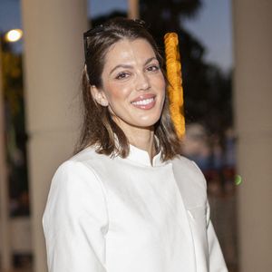 Exclusif - Iris Mittenaere quitte l'hôtel Martinez lors du 78ème Festival International du Film de Cannes le 14 mai 2025. © Yehiel Chekroune/Bestimage