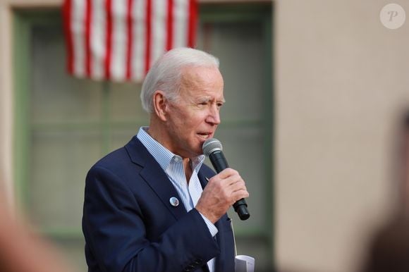 Joe Biden prend la parole pour dénoncer le gouvernement de Donald Trump, pendant un meeting à Los Angeles. Le 14 novembre 2019.