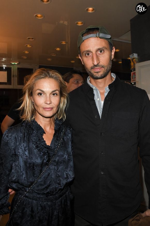 Exclusif - Arié Elmaleh et sa compagne Barbara Schulz - Première de la pièce "La Souricière" lors de la réouverture du théâtre de la Pépinière après travaux à Paris le 10 septembre 2019. © Coadic Guirec/Bestimage