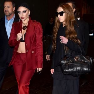 Lady Gaga et Allegra Versace font du shopping à Milan, le 5 novembre 2014