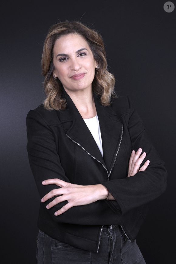 Exclusif - Portrait de Sonia Mabrouk lors de l'enregistrement de l'émission "Chez Jordan de Luxe" à Paris. Le 16 octobre 2024
© Cédric Perrin / Bestimage