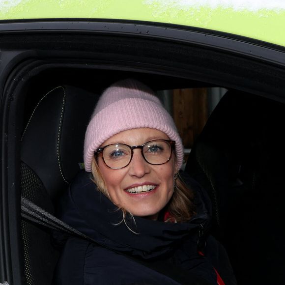 Alexandra Lamy - Les célébrités prennent le volant sur le circuit sur glace Skoda dans le cadre du 27ème festival International du Film de Comédie de l'Alpe d'Huez, le 19 janvier 2023.

© Dominique Jacovides / Bestimage
