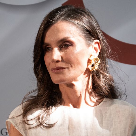 La reine Letizia d'Espagne lors du 150ème anniversaire de l'établissement des premières relations diplomatiques entre l'Espagne et Monaco au Jardin botanique royal à Madrid le 1er juin 2026. LALO YASKY / BESTIMAGE