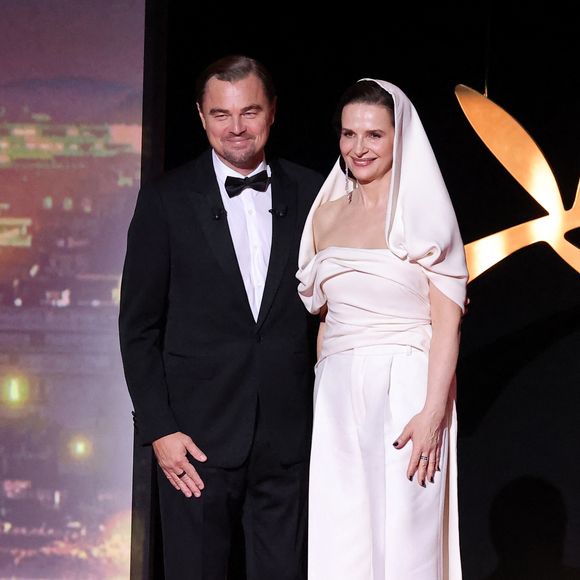 Leonardo DiCaprio, Juliette Binoche - Cérémonie d'ouverture du 78ème Festival International du Film de Cannes, au Palais des Festivals à Cannes. Le 13 mai 2025.
© Borde-Jacovides-Moreau / Bestimage