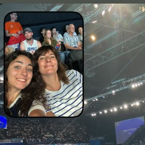 
Estelle Denis et sa fille, Victoire aux JO de Paris, ce dimanche 28 juin 2024.