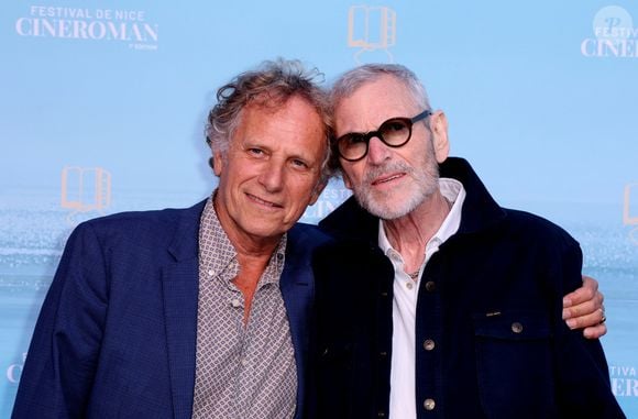 Charles Berling et Tchéky Karyo - Tapis rouge de la soirée de clôture de la 7ème édition du festival Cineroman à Nice le 4 octobre 2025. © Bebert-Jacovides/Bestimage