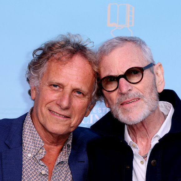 Charles Berling et Tchéky Karyo - Tapis rouge de la soirée de clôture de la 7ème édition du festival Cineroman à Nice le 4 octobre 2025. © Bebert-Jacovides/Bestimage