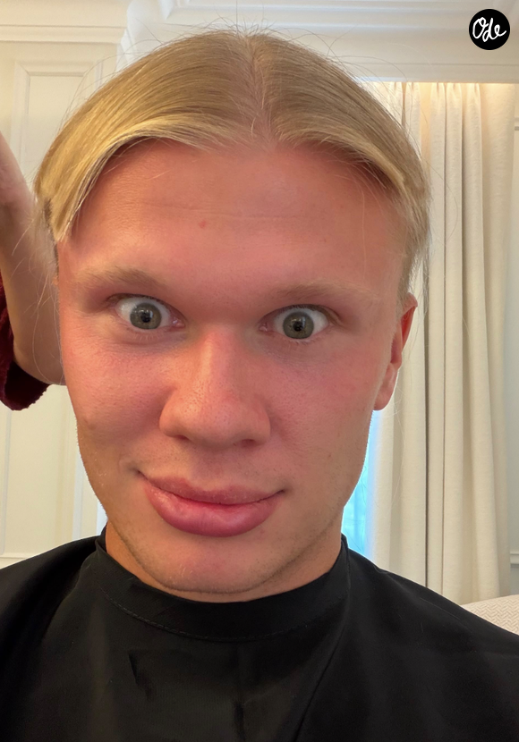 Sur Instagram, il a partagé chaque étape de sa métamorphose capillaire. 

Compte Instagram de Erling Haaland