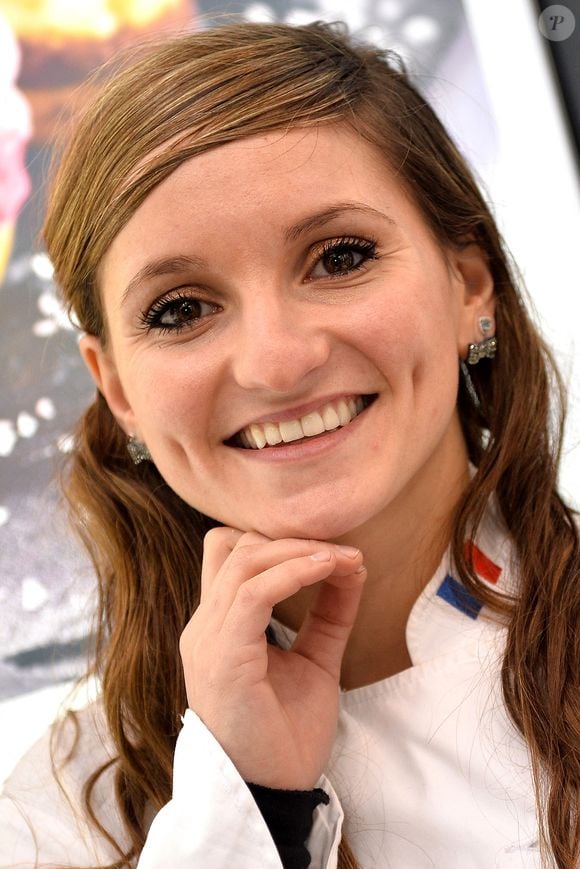 Noemie Honiat (finaliste de l'émission de télé-réalité 'Top Chef') pose lors d'une exposition culinaire à Nice, dans le sud de la France, le 04 février 2014. Photo by Patrice Masante/ABACAPRESS.COM