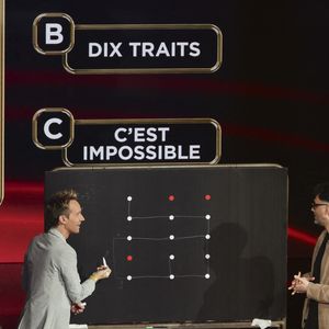 Exclusif - Cyril Féraud, Tony Saint Laurent lors de l'enregistrement de l'émission "100% logique" présentée par C. Feraud et qui sera diffusée le 18 octobre 2025 au Studio du Lendit à Saint-Denis, France, le 11 mars 2024. © Jack Tribeca/Bestimage