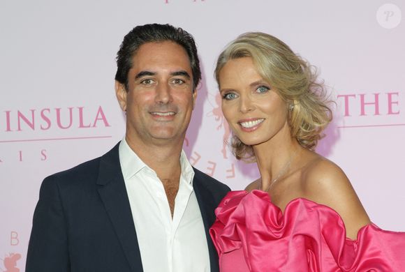 Sylvie Tellier et son mari Laurent Schenten lors du 5ème gala de charité de l'association "Les Bonnes Fées" à l'occasion de la campagne mondiale "Octobre Rose" à l'hôtel Peninsula, Paris, le 3 octobre 2024. 

© Coadic Guirec/Bestimage