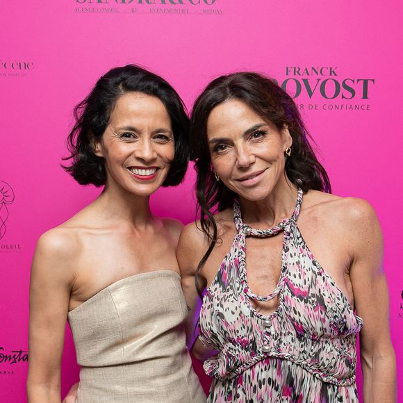 Exclusif - Sophia Aram et Sandra Sisley lors d'une soirée  à la suite Sandra & Co lors du Festival International des Séries de Cannes, Canneseries Saison 8, à l’hôtel JW Marriott Cannes le 25 avril 2025.

© Aurelio Stella / William Sanches Tavares / Bestimage