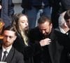 Triste journée pour le cinéma !
La fille d'Emilie Dequenne, Milla Savarese, Michel Ferracci et son fils Enzo et Mael lors des funérailles de l'actrice belge Emilie Dequenne au crématorium du cimetière du Père Lachaise à Paris, France. Emilie Dequenne, qui avait remporté le prix de la meilleure actrice au Festival de Cannes pour son premier rôle dans le film Rosetta des Dardenne, est décédée à l'âge de 43 ans des suites d'un cancer rare des glandes surrénales. Photo by Nasser Berzane/ABACAPRESS.COM