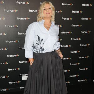 Flavie Flament au photocall de la conférence de presse de rentrée de France Télévisions à Paris, France, le 4 septembre 2024. © Coadic Guirec/Bestimage