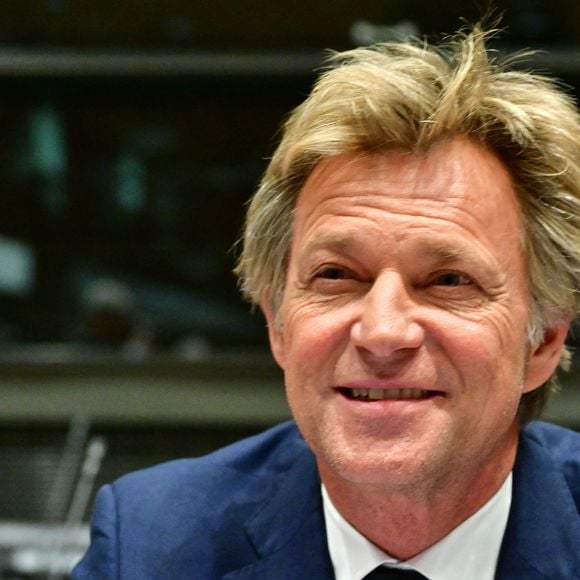 Audition de Laurent Delahousse, journaliste et présentateur de télévision, par la commission d'enquête "Audiovisuel public" à l'Assemblée Nationale à Paris, France, le 2 février 2026. © Christian Liewig/Bestimage