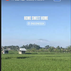 Elle a partagé des images paradisiaques de ses vacances. Affirmant être de retour à la maison avec un éloquent "Home sweet home" posté devant de luxuriantes rizières, Émilie s'est affichée radieuse

Emilie Broussouloux en voyage en Indonésie