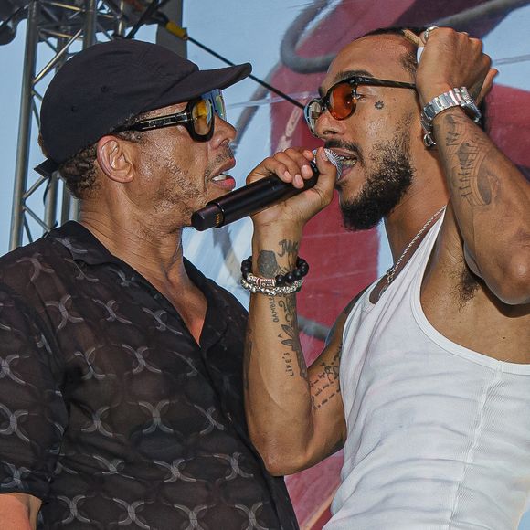 JoeyStarr en concert gratuit a Béthune dans le cadre du Feu d'artifice du 13 juillet 2025. © Stéphane Vansteenkiste/Bestimage