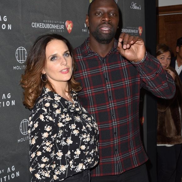 Hélène et Omar Sy assistant à la cérémonie d'ouverture de Vision by AG The Exhibition au profit de l'association Cekedubonheur qui s'est tenue chez Molitor à Paris, France, le 30 novembre 2016. Photo par Edouard Bernaux/ABACAPRESS.COM