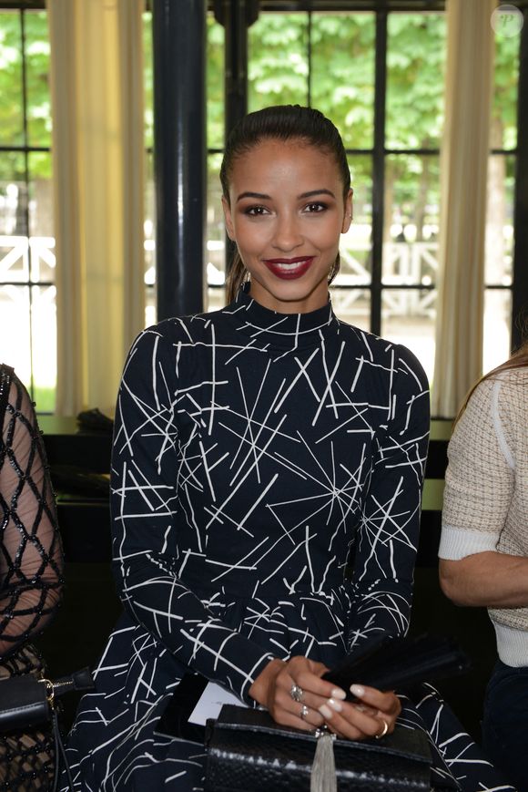 L'ancienne Miss France Chloe Mortaud assiste au défilé Georges Chakra Haute Couture Automne - Hiver 2016/2017 dans le cadre de la Fashion Week de Paris le 5 juillet 2016 à Paris, France. Photo by Ammar Abd Rabbo/ABACAPRESS.COM