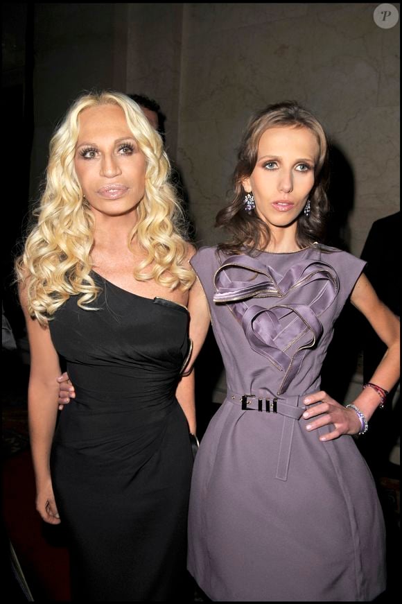 Allegra et Donatella Versace en 2008