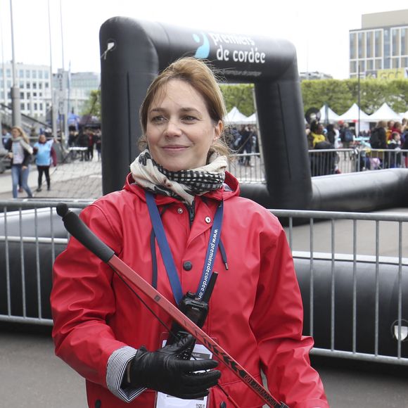 Nathalie Péchalat lors de la 10ème édition de la Journée "Evasion" au Stade de France à Saint-Denis, Seine Saint-Denis, France, le 24 avril 2024. 4000 enfants malades et/ou en situation de handicap (issus des structures médico-sociales), accompagnés de leurs familles, passent en mode supporters des Bleus le mercredi 24 avril, de 10h à 18h, pour une respiration sportive et para-sportive, ludique et festive proposée par l’association Premiers de Cordée, qui fête cette année ses 25 ans. © Michael Baucher/Panoramic/Bestimage