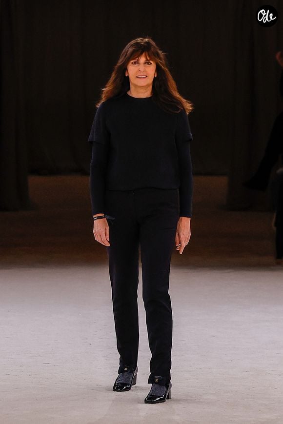 La créatrice de mode Virginie Viard au défilé Chanel Haute Couture Printemps/Été 2024 dans le cadre de la Fashion Week de Paris (PFW), au Grand Palais Éphémère, à Paris, France, le 23 janvier 2024. 

Agence / Bestimage