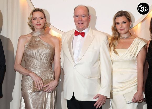 Le prince Albert II de Monaco et la princesse Charlene de Monaco, Camille Gottlieb - 77ème Gala de la Croix Rouge, salle des Etoiles à Monaco le 18 juillet 2026. © Claudia Albuquerque/Bestimage