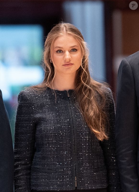 Le roi Felipe VI, la reine Letizia, la princesse héritière Leonor et la princesse Sofia assistent au concert de clôture de la 33ème Semaine musicale à Oviedo. Photo by LALO YASKY / BESTIMAGE